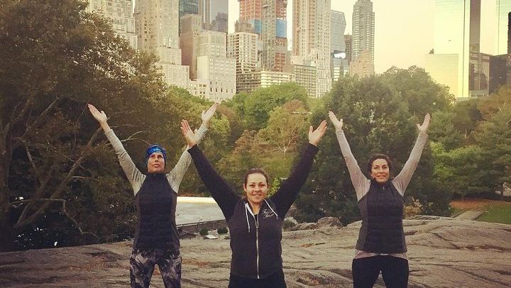Central Park Sunrise Power Walk with Yoga Stretches (4/9)