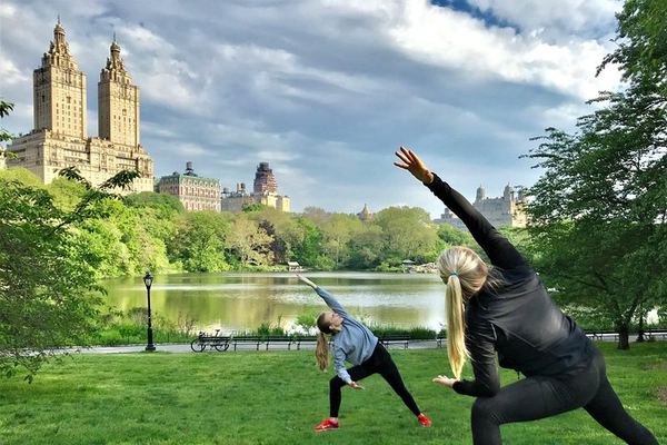 Central Park Sunrise Power Walk with Yoga Stretches